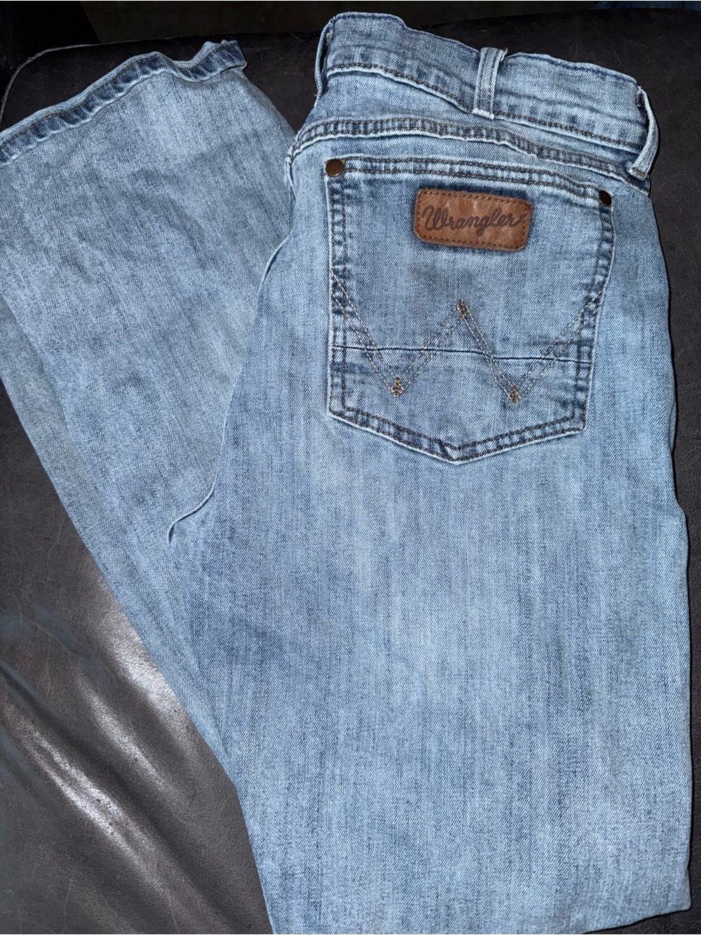 Wrangler Men’s Light Blue Bootcut Jeans
